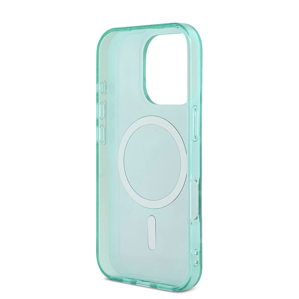 Guess iPhone 16 Pro Max Orjinal Lisanslı M-safe Şarj Özellikli IML Baskılı Jungle Ring Kılıf