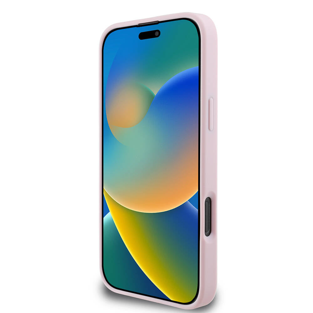 Guess iPhone 16 Pro Max Orjinal Lisanslı Magsafe Şarj Özellikli Yazı Logolu Grained Telefon Kılıfı - 5