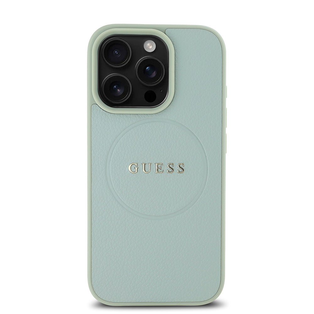 Guess iPhone 16 Pro Max Orjinal Lisanslı Magsafe Şarj Özellikli Yazı Logolu Grained Telefon Kılıfı - 18