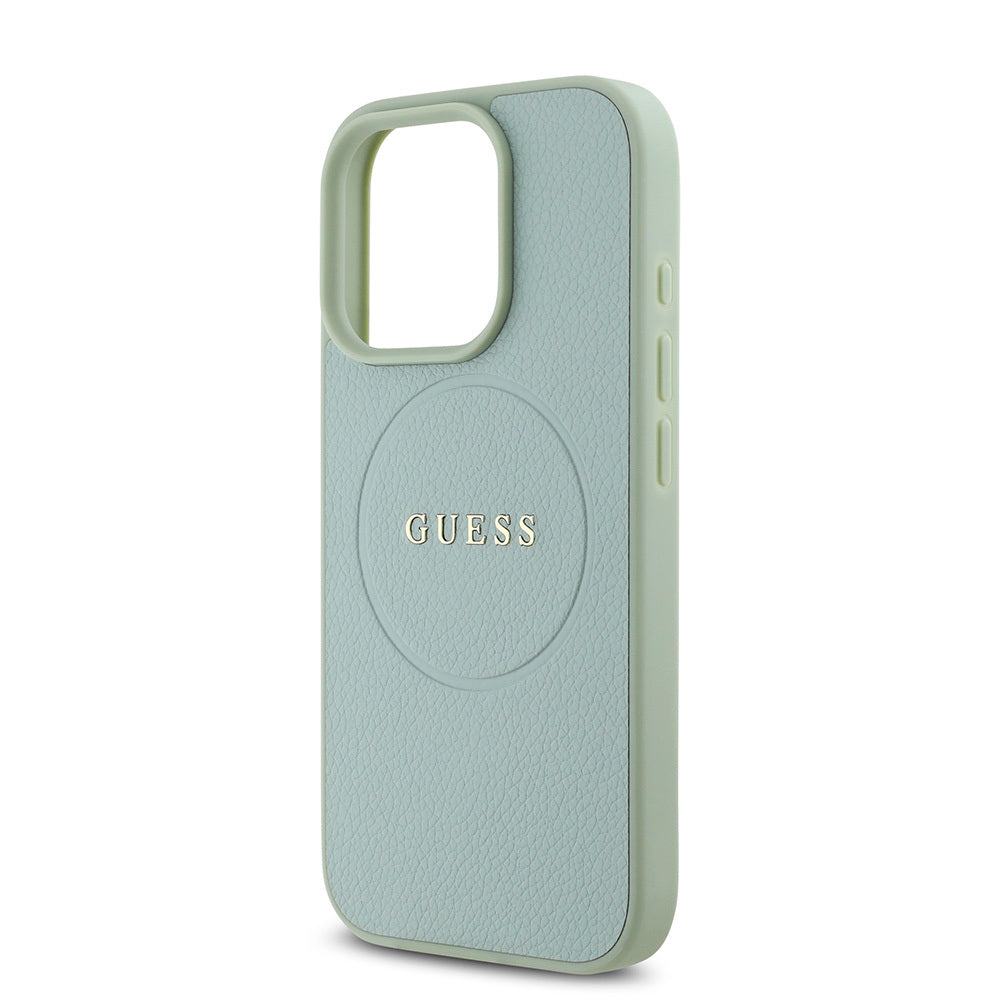 Guess iPhone 16 Pro Max Orjinal Lisanslı Magsafe Şarj Özellikli Yazı Logolu Grained Telefon Kılıfı - 21