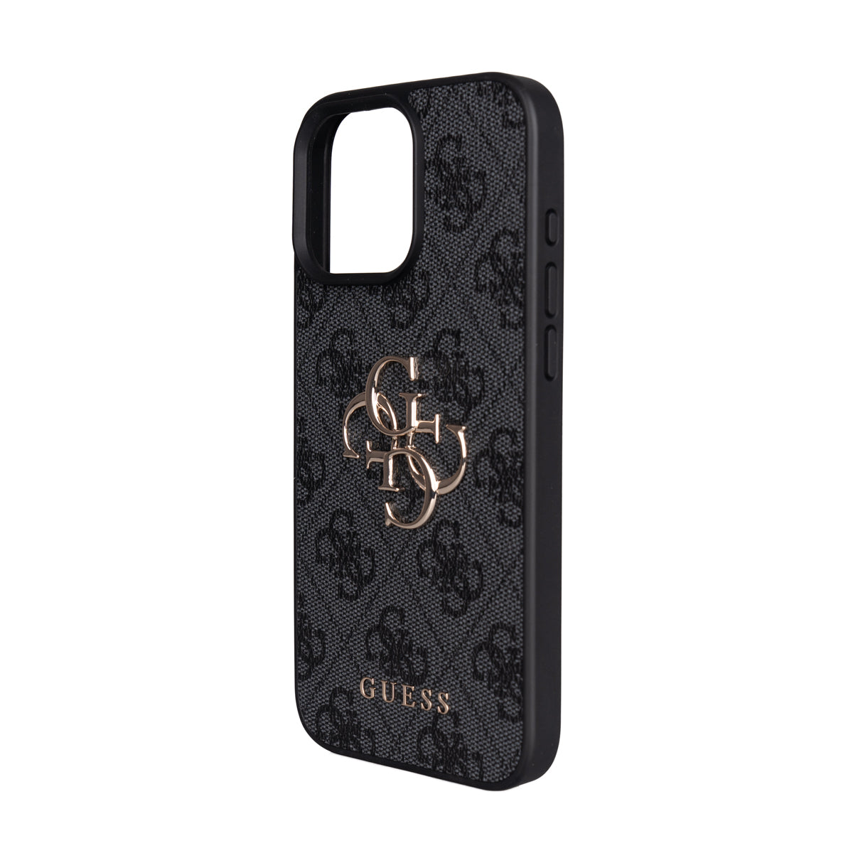 Guess iPhone 16 Pro Max Orjinal Lisanslı PU Deri 4G Büyük Metal Logolu Çapraz Vücut Askılı Telefon Kılıfı