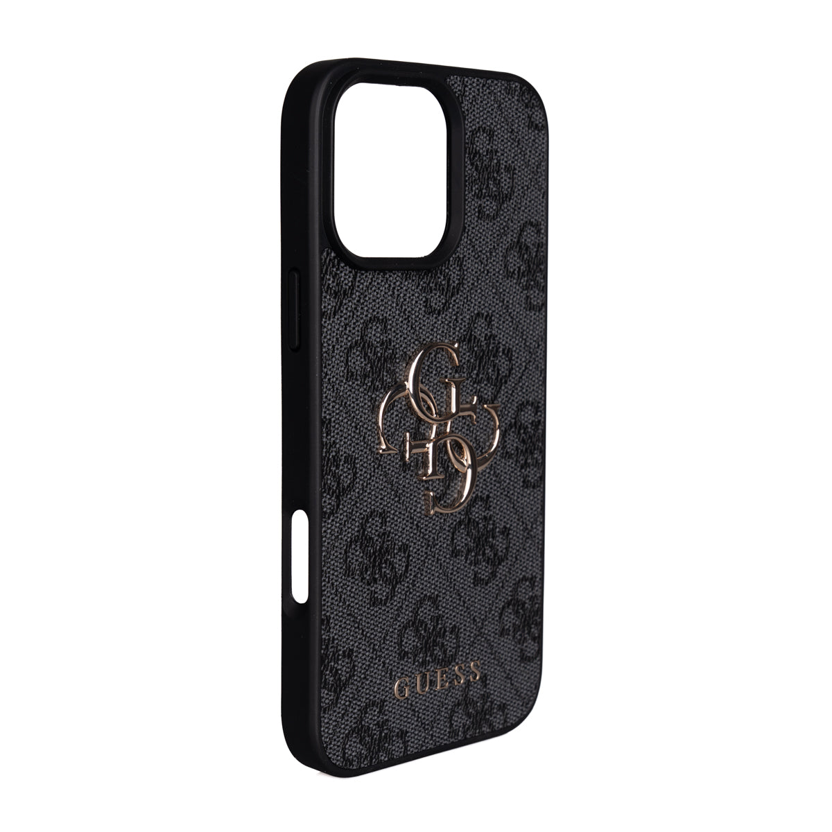 Guess iPhone 16 Pro Max Orjinal Lisanslı PU Deri 4G Büyük Metal Logolu Çapraz Vücut Askılı Telefon Kılıfı