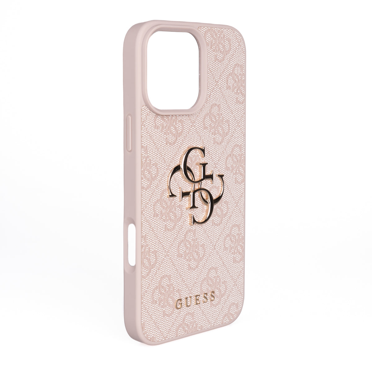 Guess iPhone 16 Pro Max Orjinal Lisanslı PU Deri 4G Büyük Metal Logolu Çapraz Vücut Askılı Telefon Kılıfı