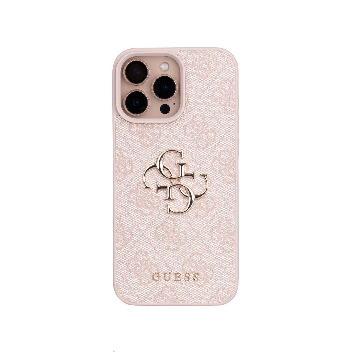 Guess iPhone 16 Pro Max Orjinal Lisanslı PU Deri 4G Büyük Metal Logolu Çapraz Vücut Askılı Telefon Kılıfı