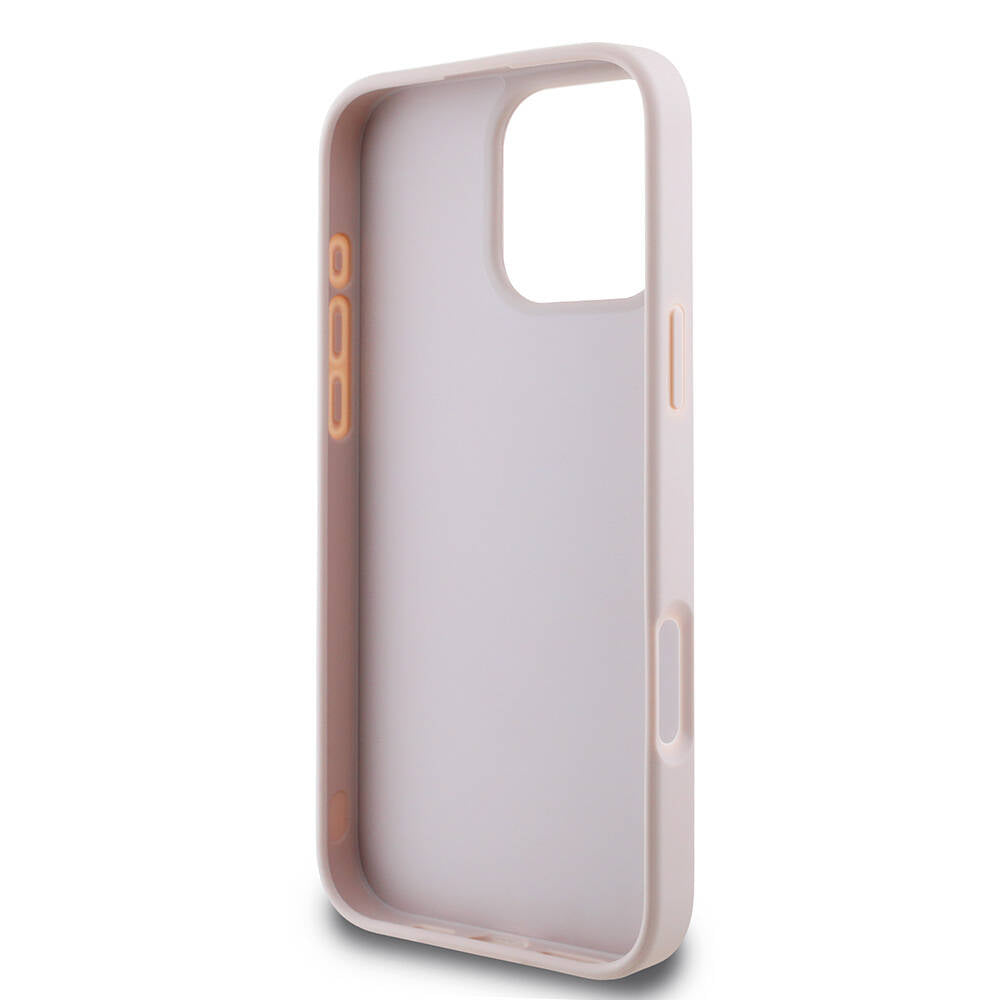 Guess iPhone 16 Pro Max Orjinal Lisanslı PU Deri 4G Desenli Metal Büyük 4G ve Yazı Logolu Telefon Kılıfı - 22