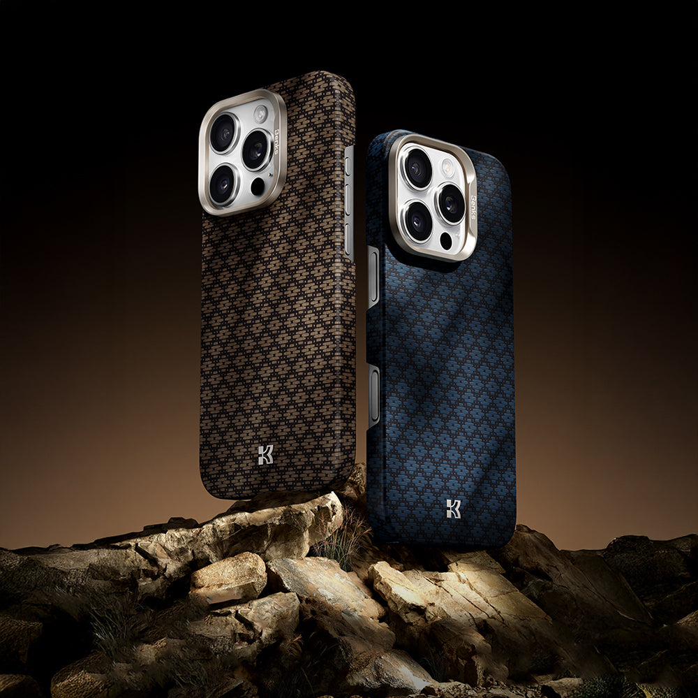 Benks ArmorAir ArmorGrid Serisi iPhone 16 Pro Max M-Safe Şarj Özellikli Kevlar Kılıf