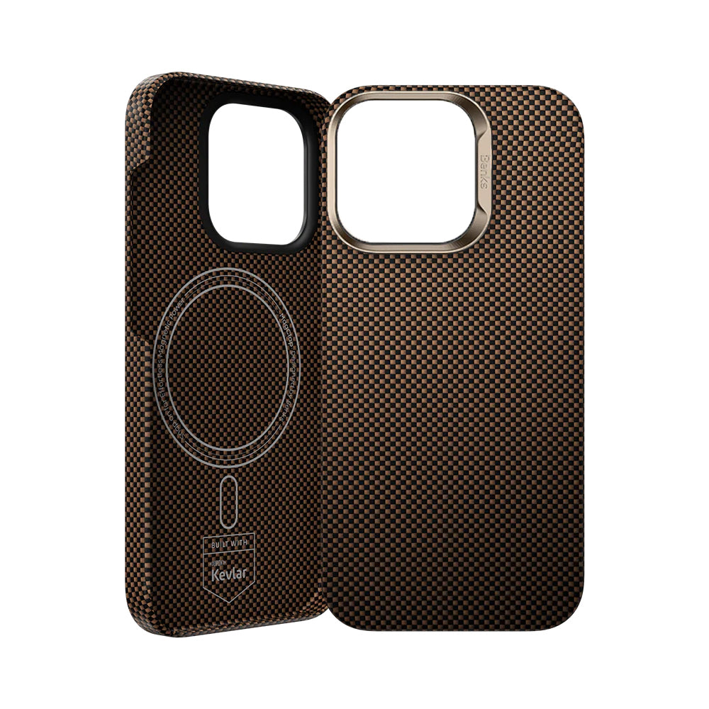 Benks Ultra Lightweight ArmorTint ArmorAir iPhone 16 Pro Max M-safe Şarj Özellikli Kevlar Kılıf