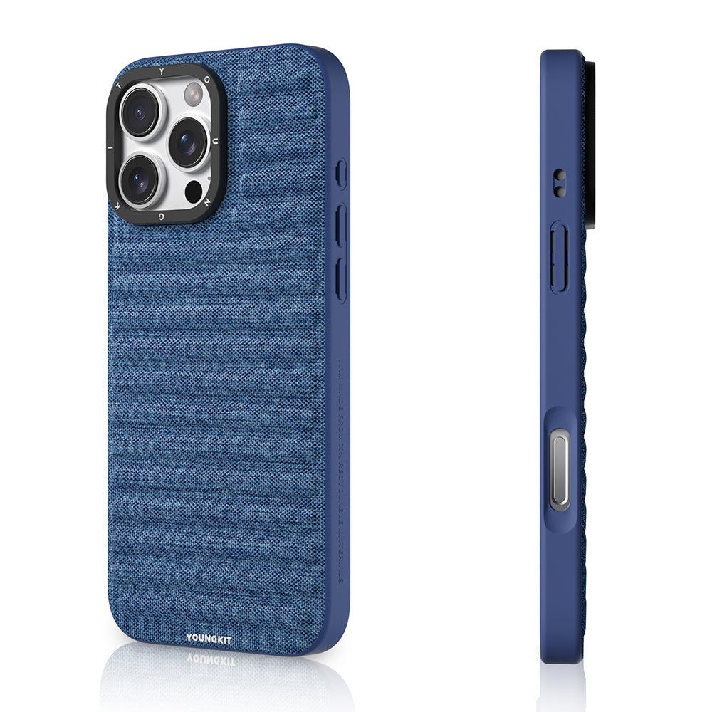 Youngkit Canvas Serisi iPhone 16 Pro Max Kılıf M-safe Şarj Özellikli Telefon Kılıfı