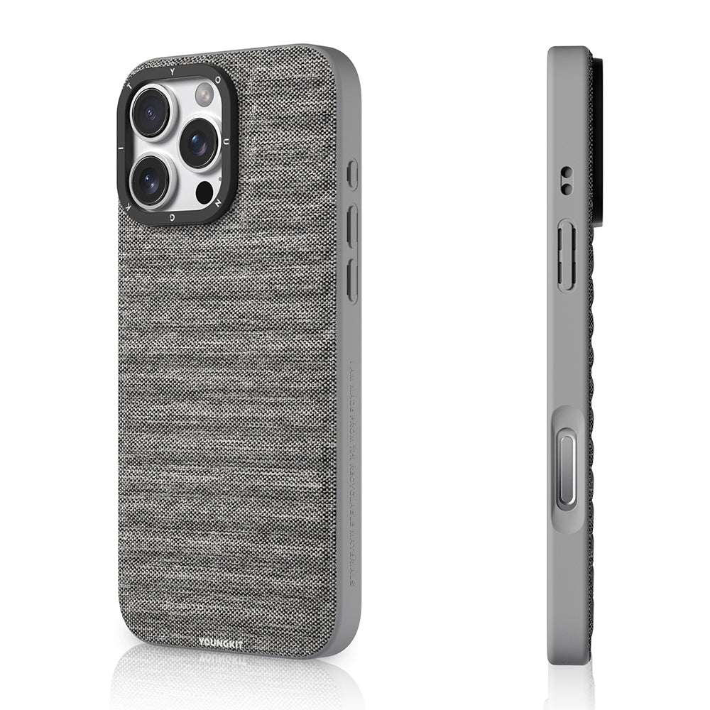 Youngkit Canvas Serisi iPhone 16 Pro Max Kılıf M-safe Şarj Özellikli Telefon Kılıfı