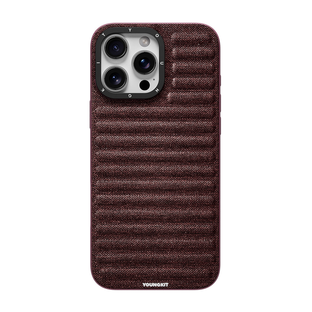 Youngkit Canvas Serisi iPhone 16 Pro Max Kılıf M-safe Şarj Özellikli Telefon Kılıfı