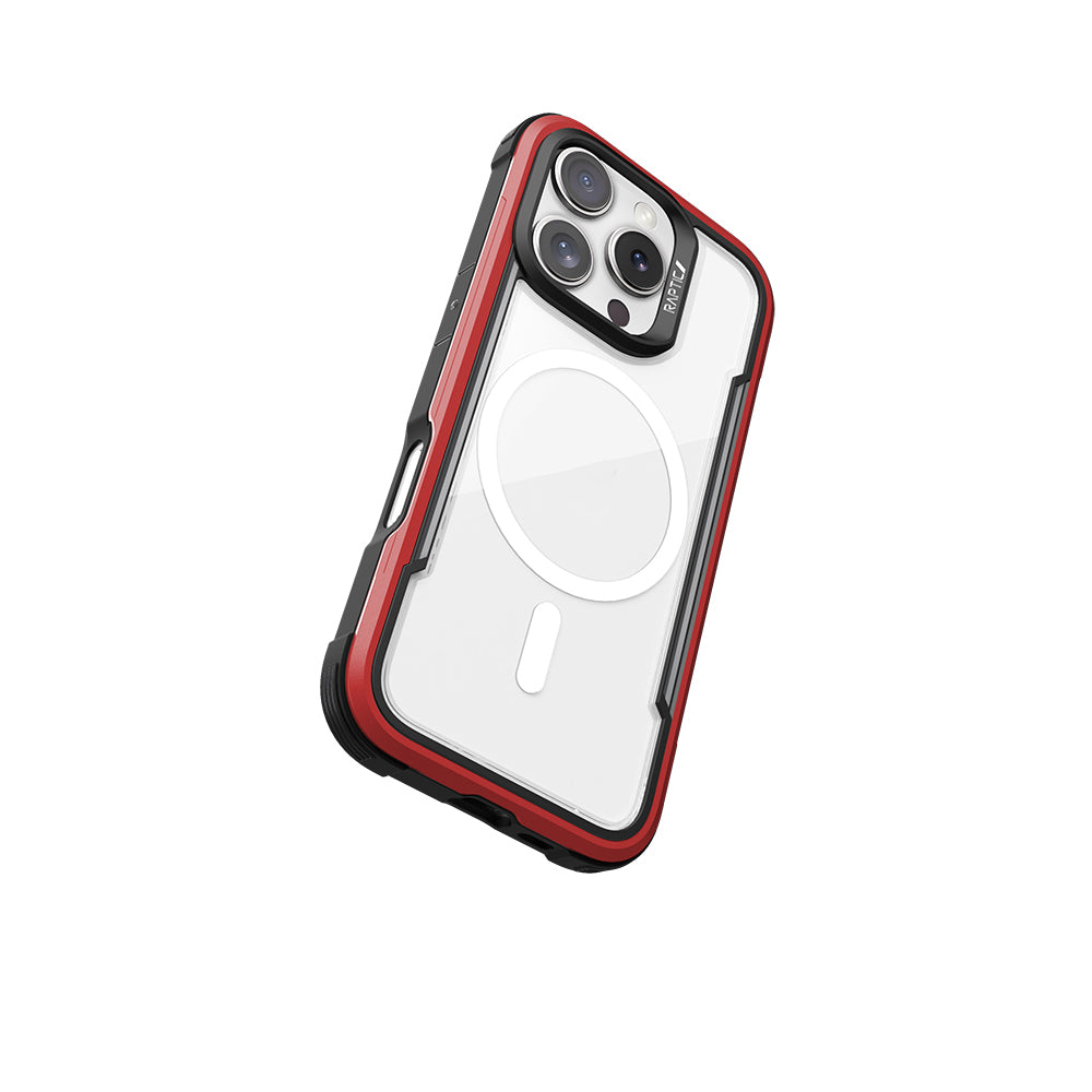 Airbagli Raptic Shield Serisi iPhone 16 Pro Max M-safe Şarj Özellikli Şeffaf Arka Yüzey Kılıf