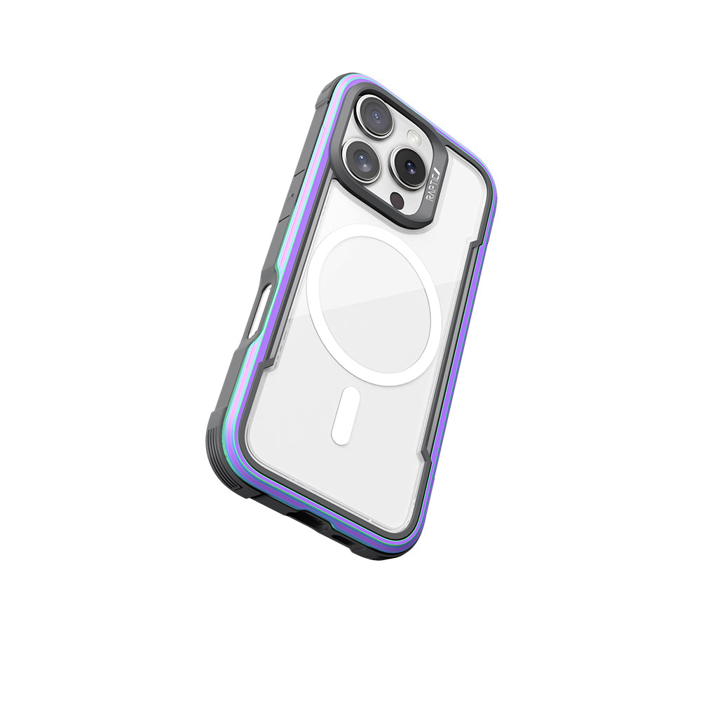 Airbagli Raptic Shield Serisi iPhone 16 Pro Max M-safe Şarj Özellikli Şeffaf Arka Yüzey Kılıf
