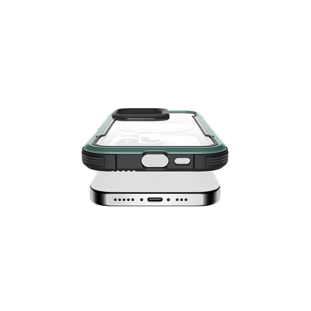 Airbagli Raptic Shield Serisi iPhone 16 Pro Max M-safe Şarj Özellikli Şeffaf Arka Yüzey Kılıf