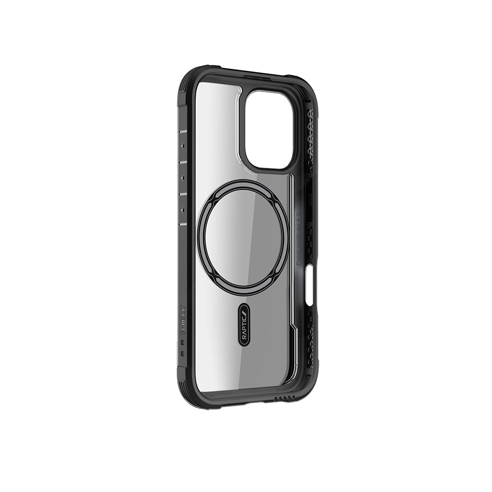 Airbagli Raptic Shield Serisi iPhone 16 Pro Max M-safe Şarj Özellikli Şeffaf Arka Yüzey Kılıf
