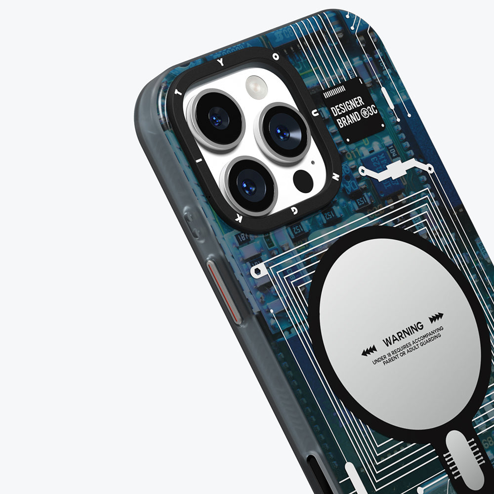 Youngkit Technology Serisi iPhone 16 Pro Max Kamera Denetim Butonlu M-safe Kılıf