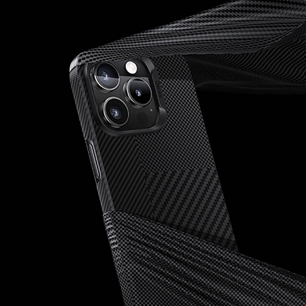 Benks Montage ArmorAir iPhone 16 Pro Max M-safe Şarj Özellikli Karbon Fiber Kevlar Kılıf
