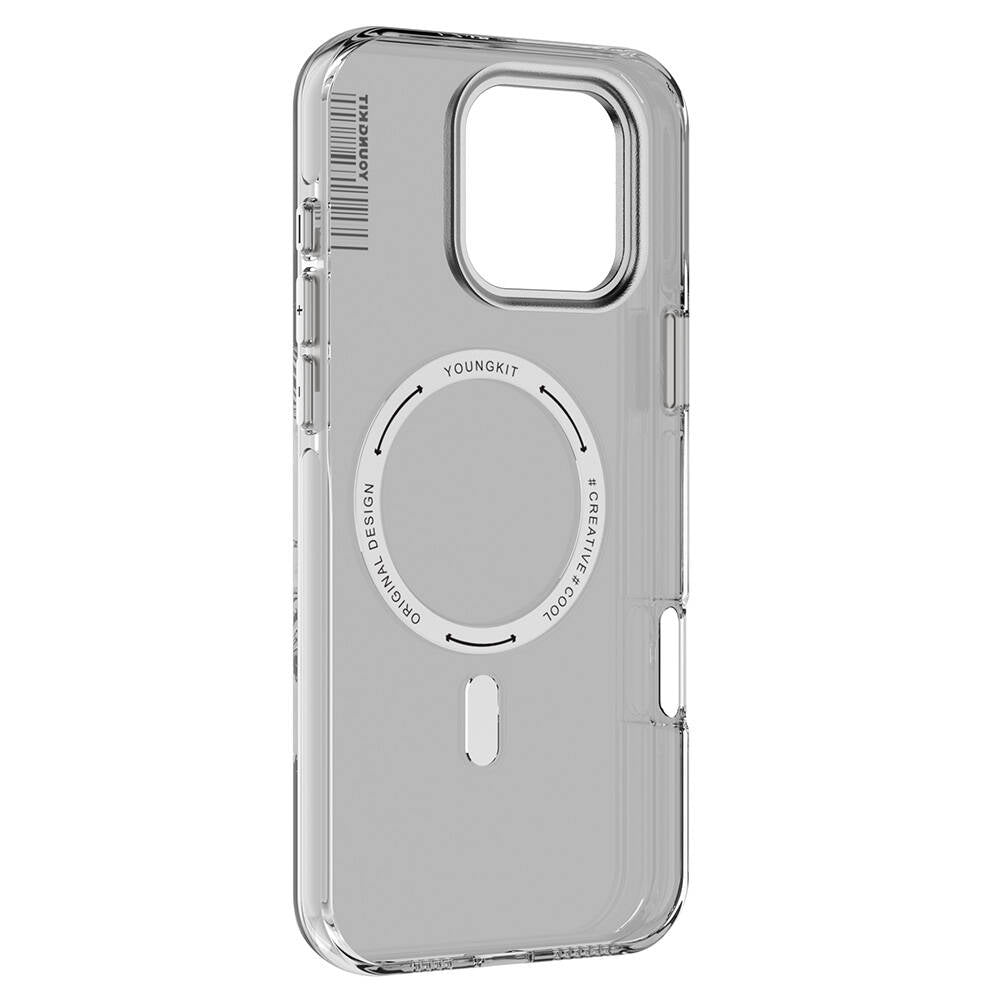 Youngkit Crystal Shield Serisi iPhone 16 Pro Max Magsafe Şarj Özellikli Şeffaf Telefon Kılıfı - 6