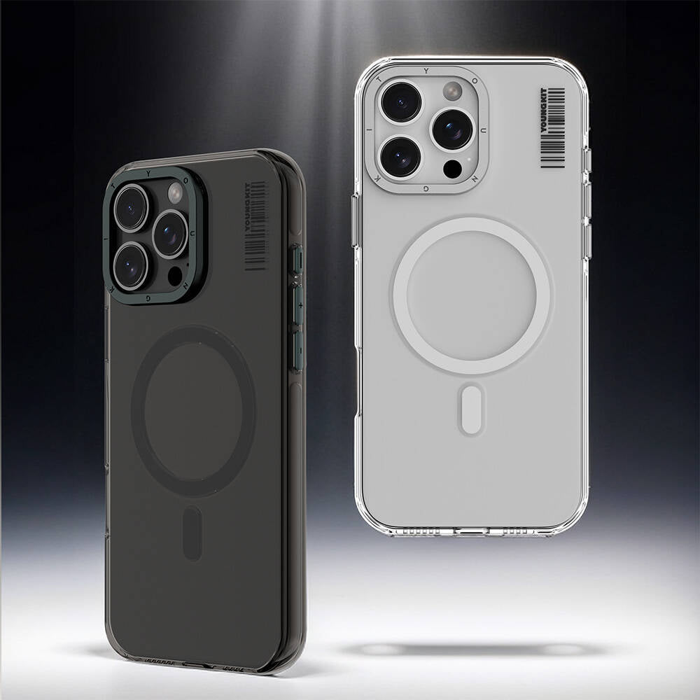 Youngkit Crystal Shield Serisi iPhone 16 Pro Max Magsafe Şarj Özellikli Şeffaf Telefon Kılıfı - 14