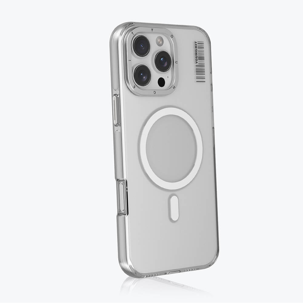 Youngkit Crystal Shield Serisi iPhone 16 Pro Max Magsafe Şarj Özellikli Şeffaf Telefon Kılıfı - 3