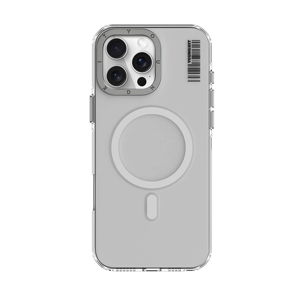 Youngkit Crystal Shield Serisi iPhone 16 Pro Max Magsafe Şarj Özellikli Şeffaf Telefon Kılıfı - 2