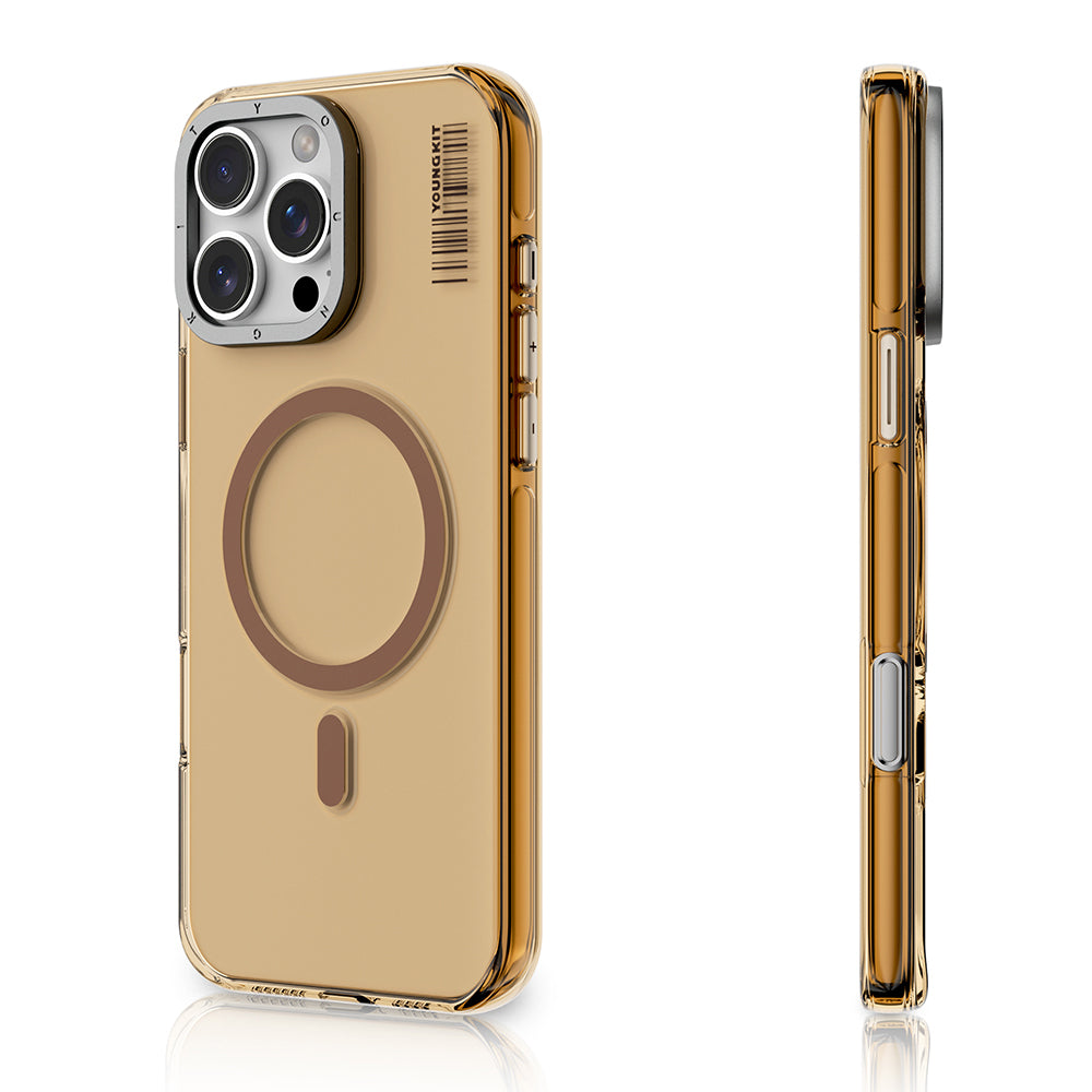 Youngkit Crystal Shield Serisi iPhone 16 Pro Max Magsafe Şarj Özellikli Şeffaf Telefon Kılıfı - 11