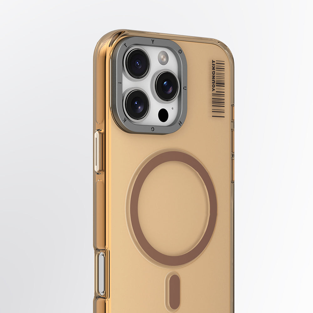 Youngkit Crystal Shield Serisi iPhone 16 Pro Max Magsafe Şarj Özellikli Şeffaf Telefon Kılıfı - 12