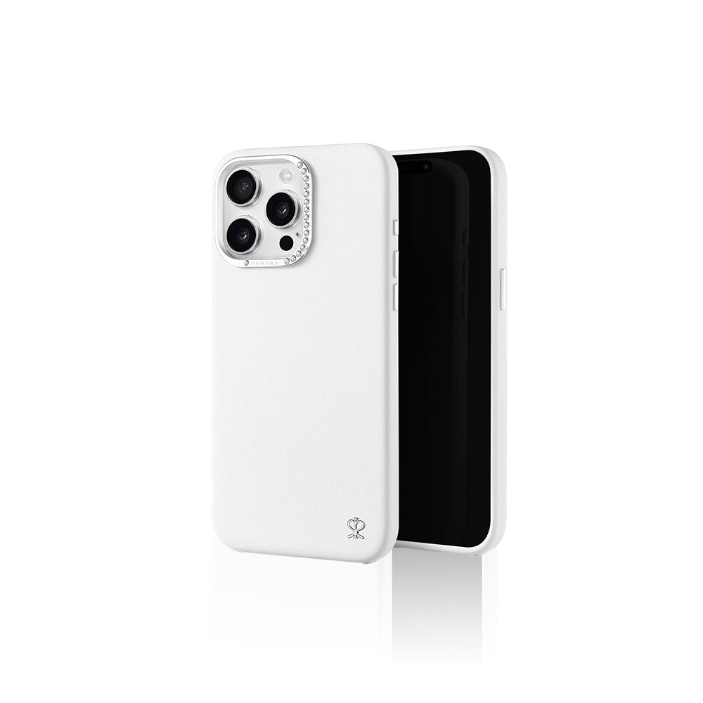 Pynana Starry Serisi iPhone 16 Pro Max M-safe Şarj Özellikli Suni Deri Tasarımlı Telefon Kılıfı