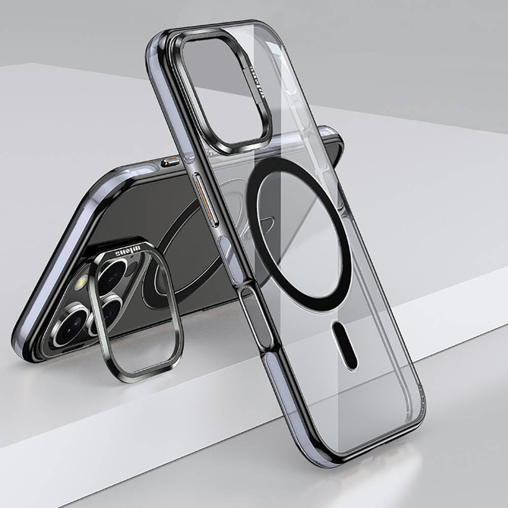 Wlons iPhone 16 Pro Max M-safe Şarj Özellikli Standlı Efsane Kılıf