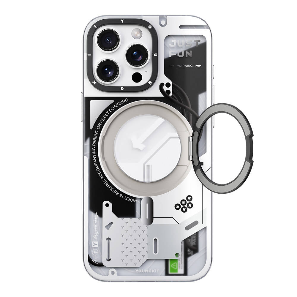 Youngkit 360° Standlı Starship Serisi iPhone 16 Pro Max Magsafe Şarj Özellikli Telefon Kılıfı - 11