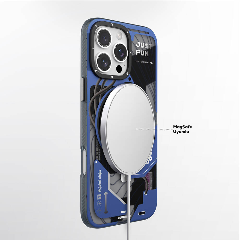 Youngkit 360° Standlı Starship Serisi iPhone 16 Pro Max Magsafe Şarj Özellikli Telefon Kılıfı - 10