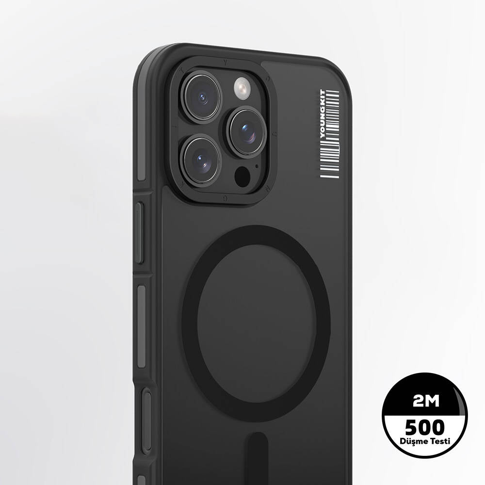 Youngkit Rock Sand Serisi iPhone 16 Pro Max Kılıf Magsafe Şarj Özellikli Telefon Kılıfı - 10