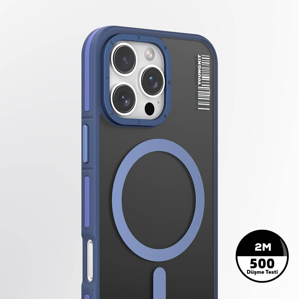 Youngkit Rock Sand Serisi iPhone 16 Pro Max Kılıf Magsafe Şarj Özellikli Telefon Kılıfı - 3
