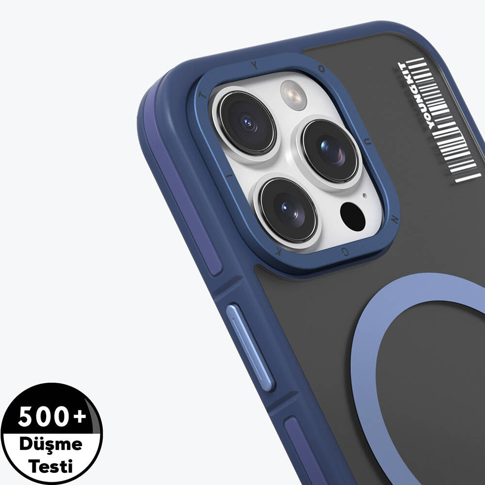 Youngkit Rock Sand Serisi iPhone 16 Pro Max Kılıf Magsafe Şarj Özellikli Telefon Kılıfı - 4
