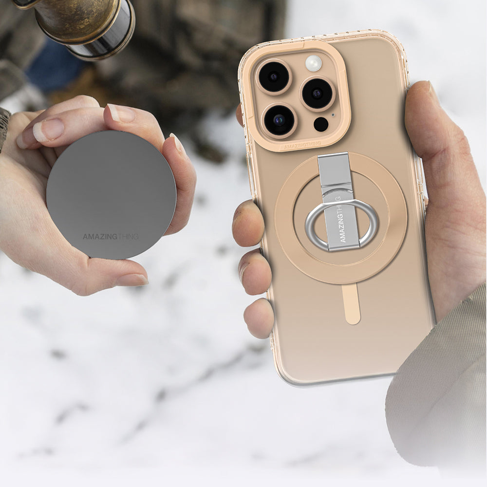 Amazingthing Titan Pro Serisi iPhone 16 Pro Max Magsafe Yüzük Standlı Telefon Kılıfı - 9
