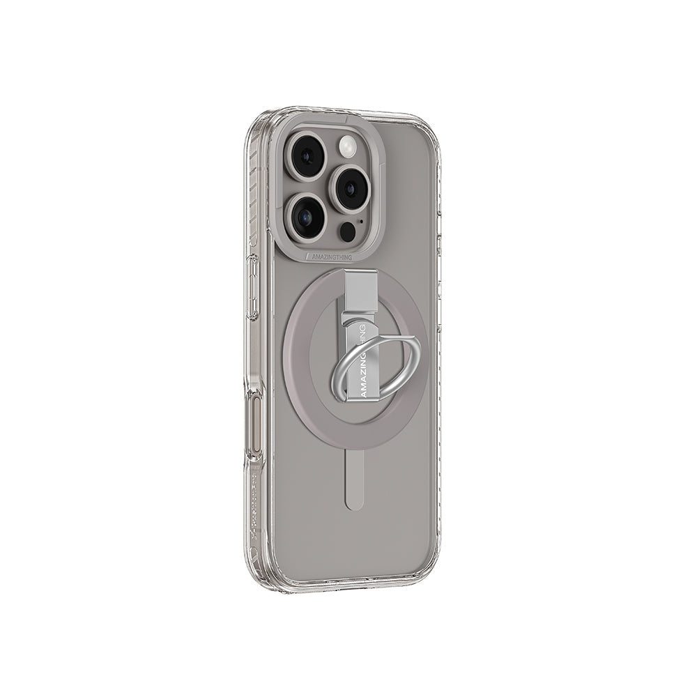 Amazingthing Titan Pro Serisi iPhone 16 Pro Max Magsafe Yüzük Standlı Telefon Kılıfı - 14