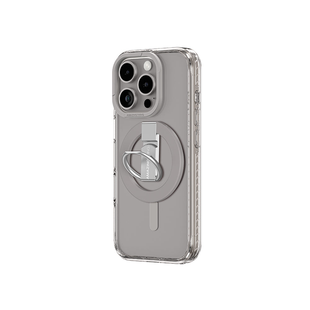Amazingthing Titan Pro Serisi iPhone 16 Pro Max Magsafe Yüzük Standlı Telefon Kılıfı - 15