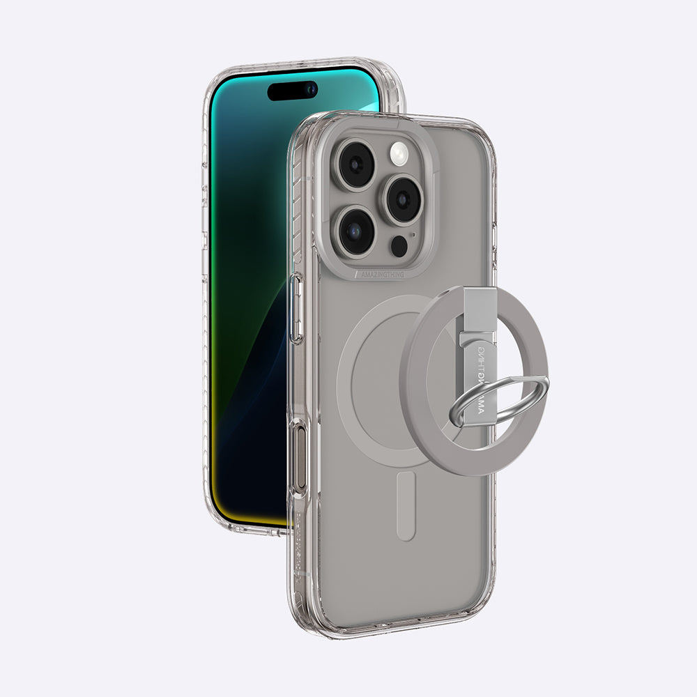 Amazingthing Titan Pro Serisi iPhone 16 Pro Max Magsafe Yüzük Standlı Telefon Kılıfı - 17