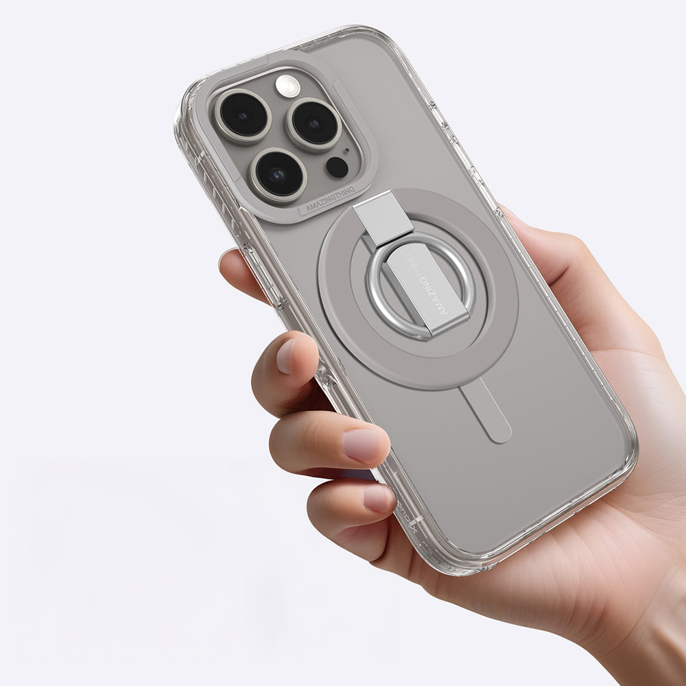 Amazingthing Titan Pro Serisi iPhone 16 Pro Max Magsafe Yüzük Standlı Telefon Kılıfı - 18