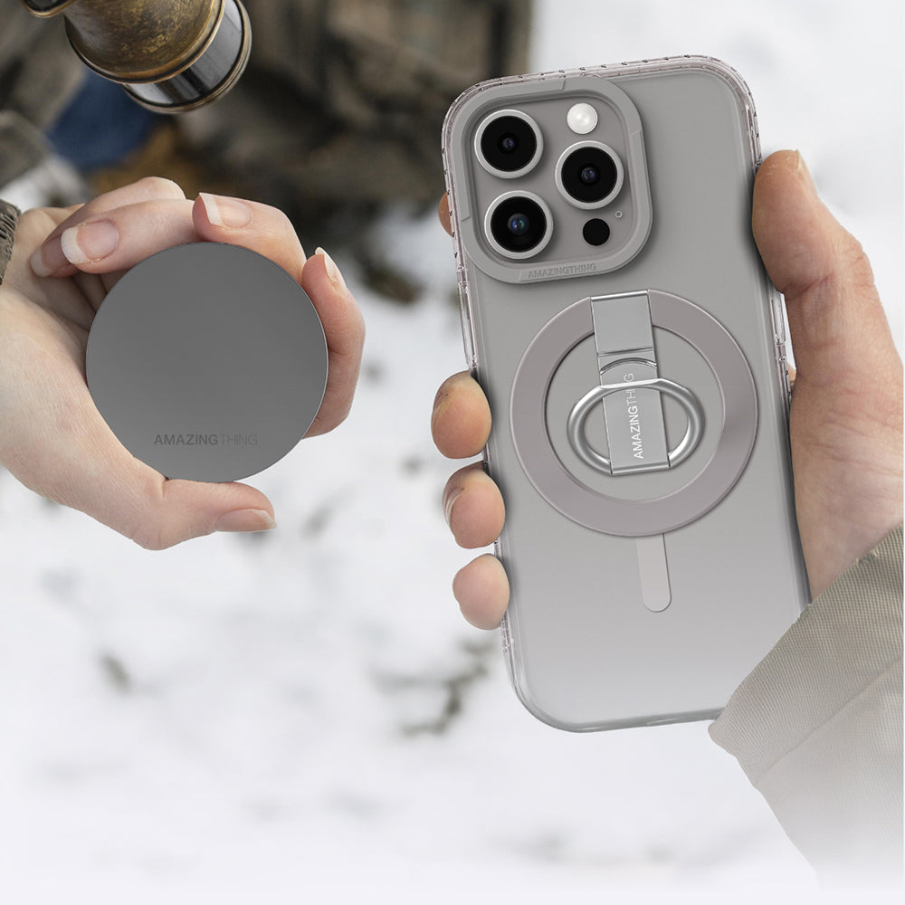 Amazingthing Titan Pro Serisi iPhone 16 Pro Max Magsafe Yüzük Standlı Telefon Kılıfı - 21