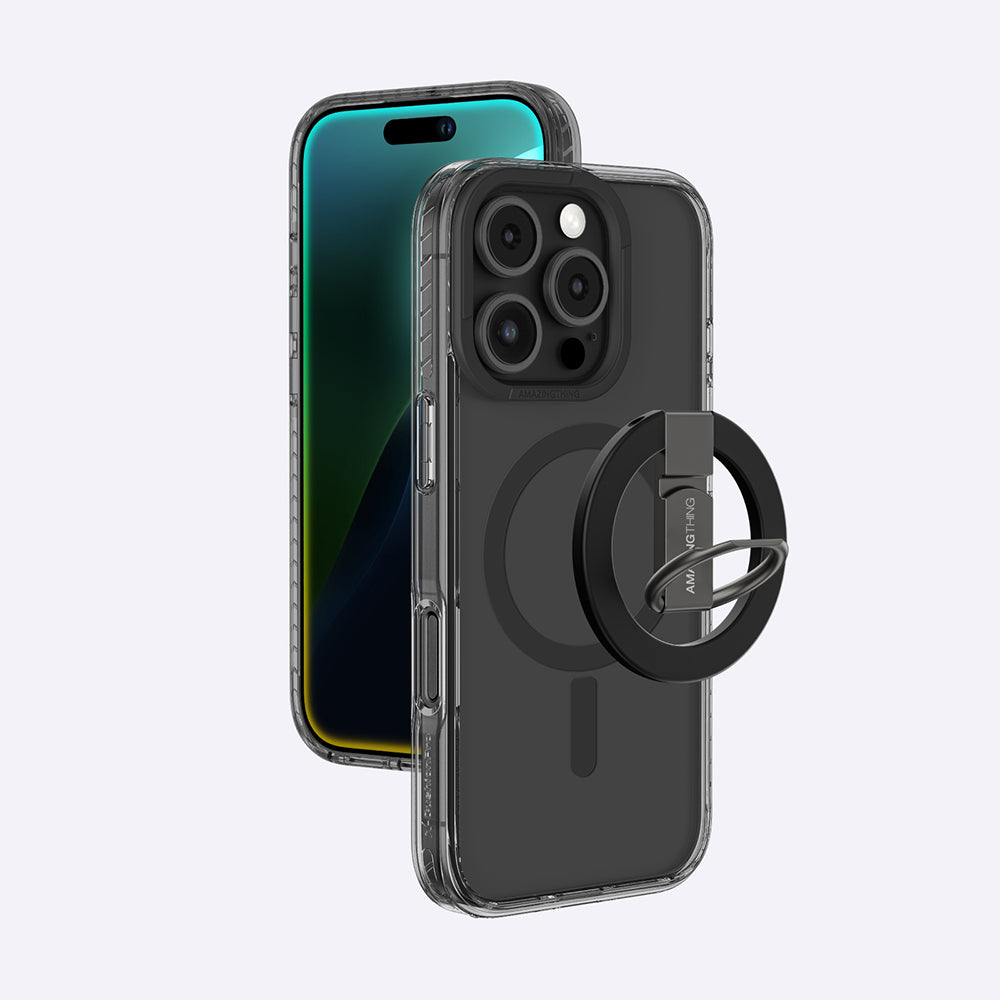 Amazingthing Titan Pro Serisi iPhone 16 Pro Max Magsafe Yüzük Standlı Telefon Kılıfı - 29