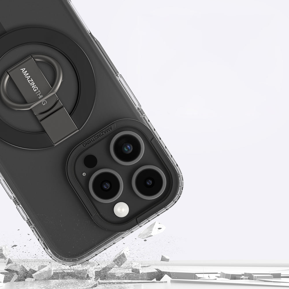 Amazingthing Titan Pro Serisi iPhone 16 Pro Max Magsafe Yüzük Standlı Telefon Kılıfı - 34