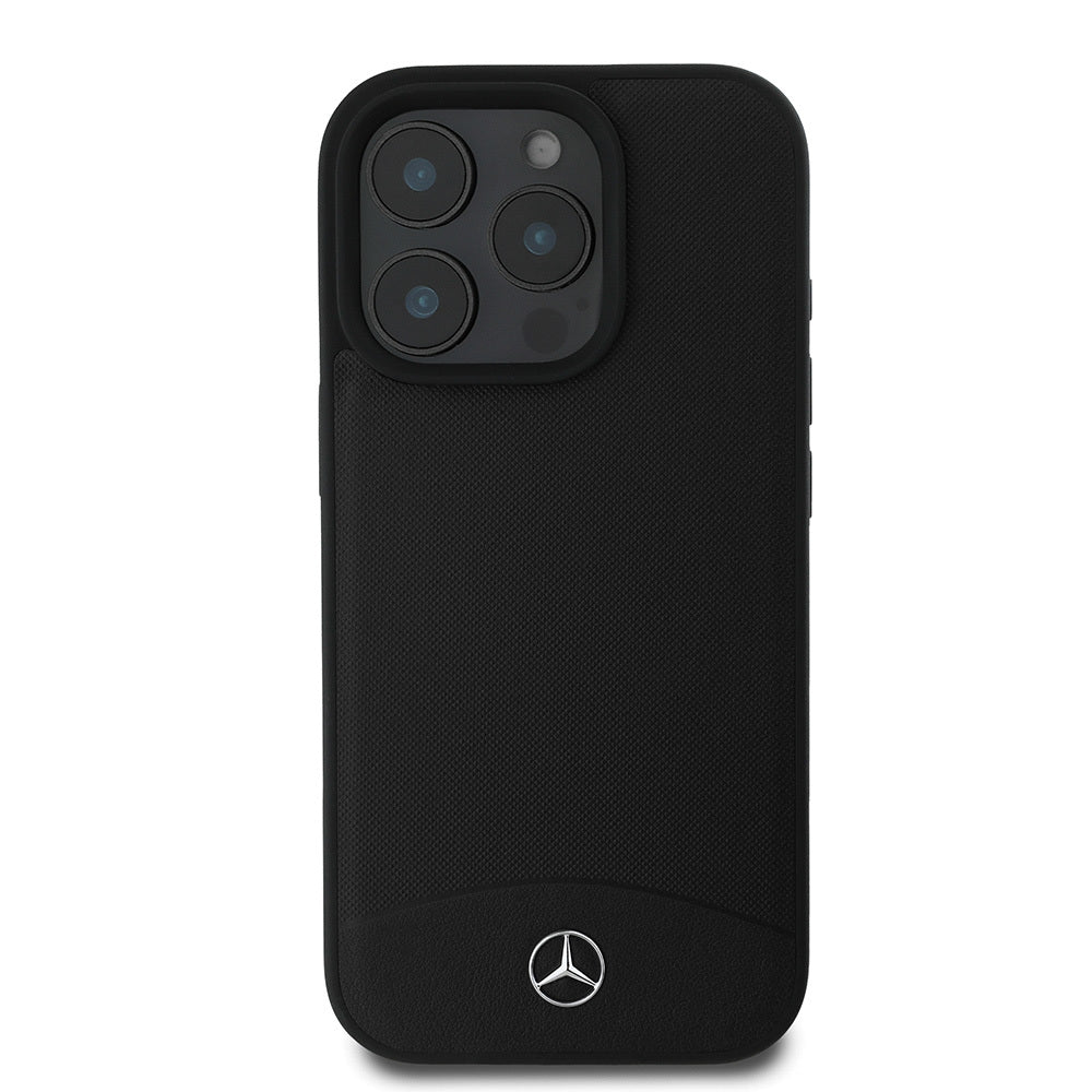 Mercedes Benz iPhone 16 Pro Max Orjinal Lisanslı M-safe Şarj Özellikli Dokulu ve Düz Deri Kılıf