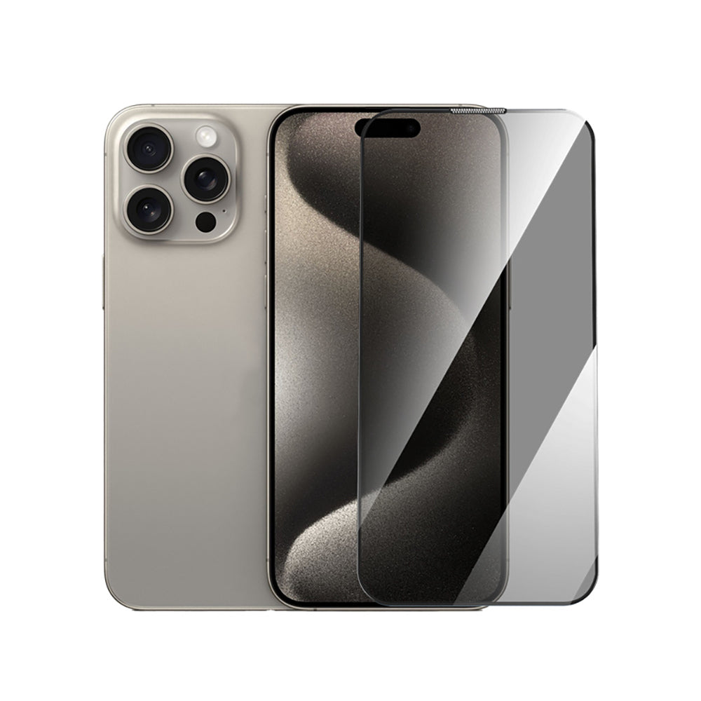 Wiwu GT-021 Titan Guard Serisi iPhone 16 Pro Max Şok Emici Hibrit Polimer Privacy Ekran Koruyucu Film + Kolay Uygulama Aparatı