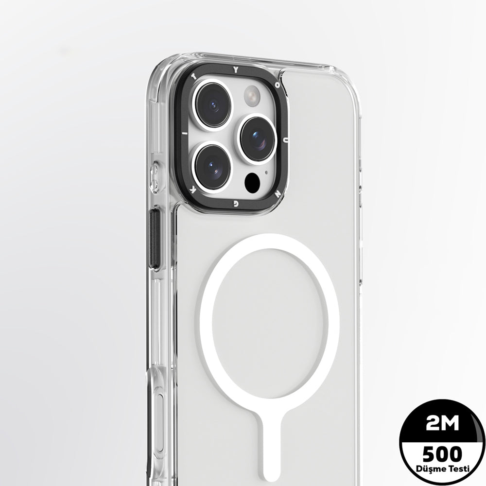 YoungKit Crystal Color Serisi iPhone 16 Pro Max Magsafe Şarj Özellikli Telefon Kılıfı-12
