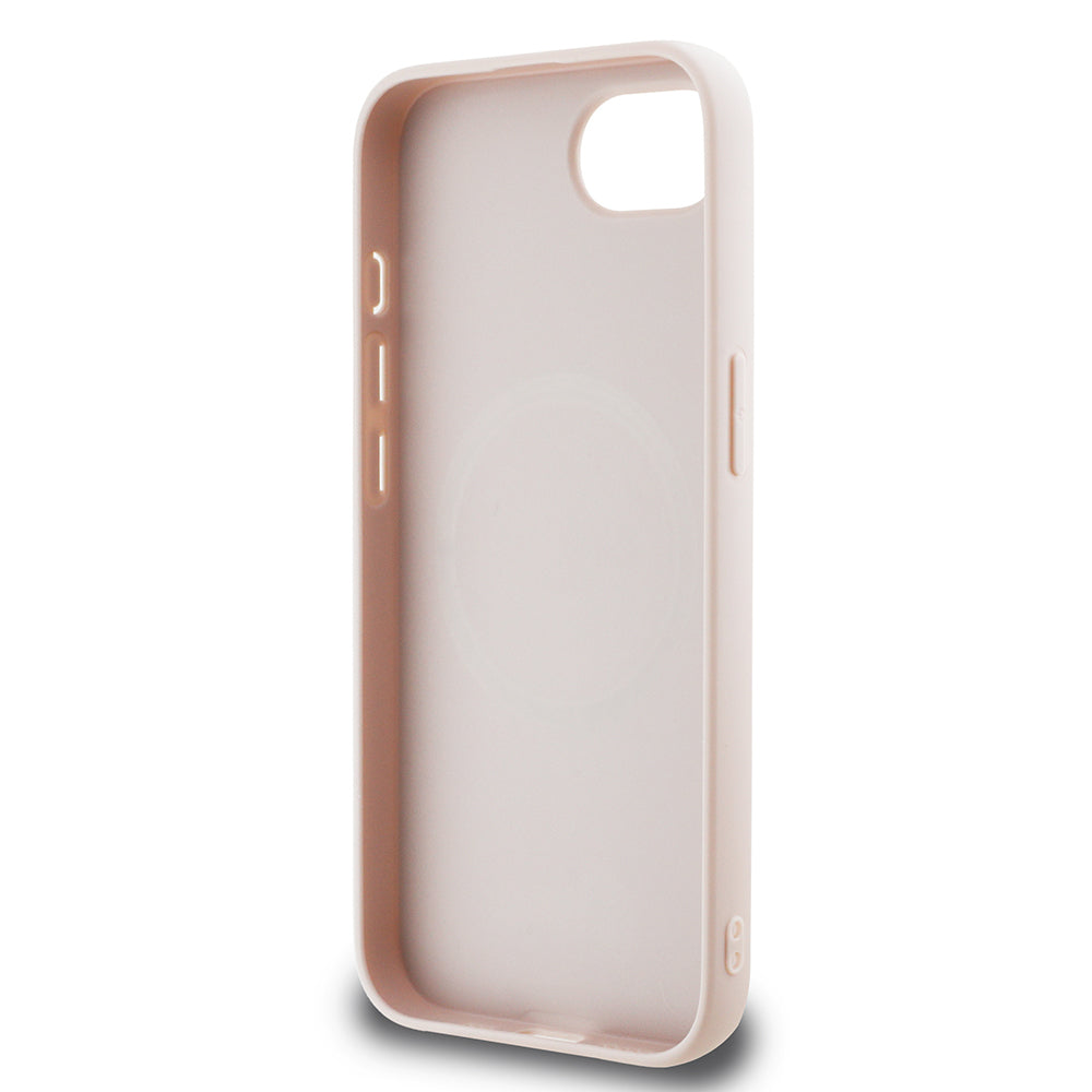 iPhone 16E Guess Orjinal Lisanslı 4G Desenli Script Metal Logolu Telefon Kılıfı