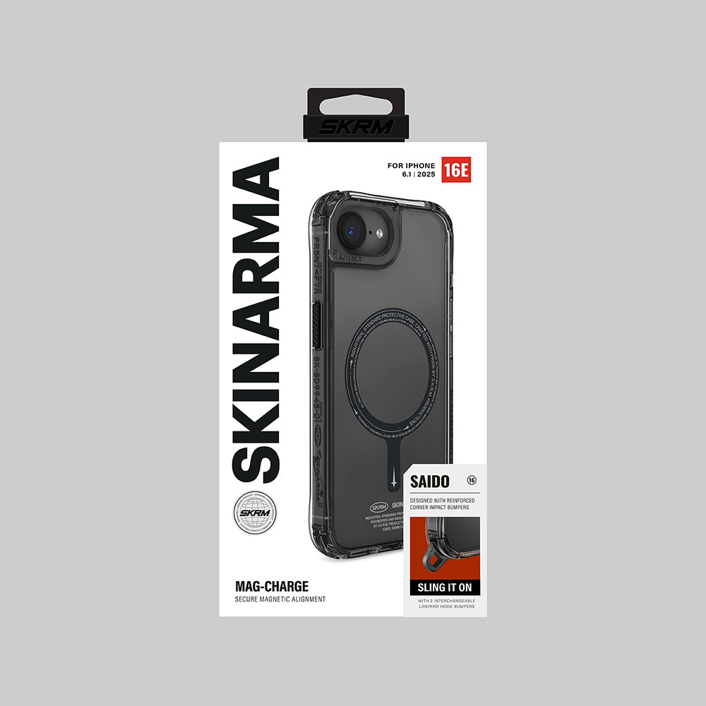 Skinarma Saido iPhone 16E Magsafe Şeffaf Airbag Tasarımlı Kılıf