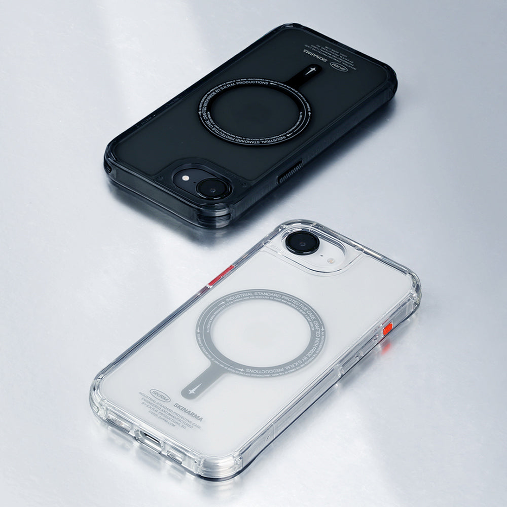 Skinarma Saido iPhone 16E Magsafe Şeffaf Airbag Tasarımlı Kılıf