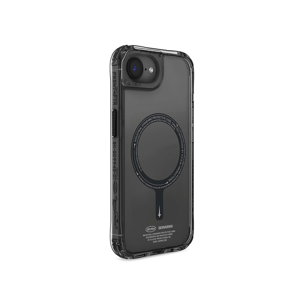 Skinarma Saido iPhone 16E Magsafe Şeffaf Airbag Tasarımlı Kılıf