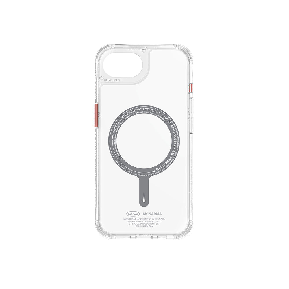 Skinarma Saido iPhone 16E Magsafe Şeffaf Airbag Tasarımlı Kılıf