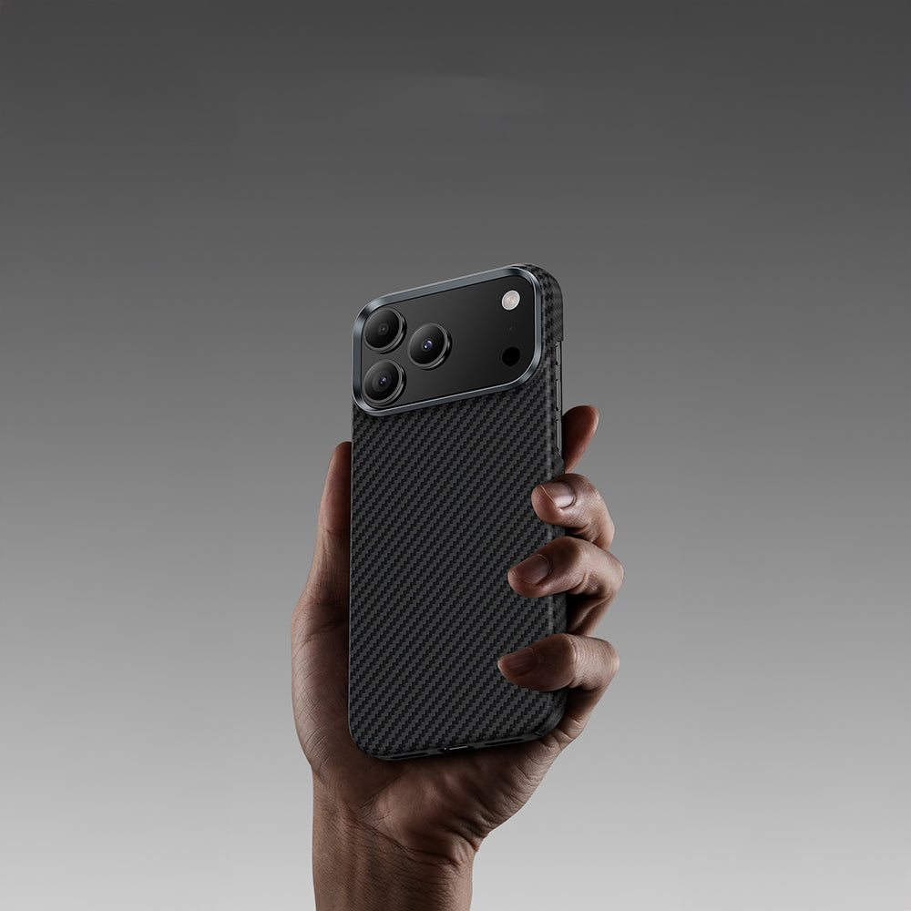 Benks iPhone 17 Air M-safe Metal Kamera Çerçeveli Magnetik ArmorAir 600D Kevlar Fiber Kılıf